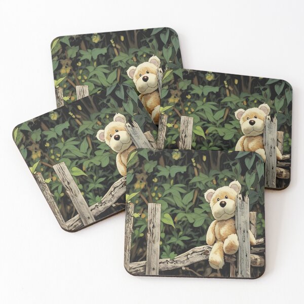 Item preview, Teddy on Fence designed and sold by tomorrowsart.