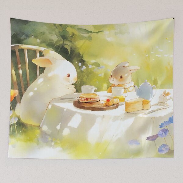 Item preview, Dreamy Rabbit Tea Party designed and sold by SweetSprash.