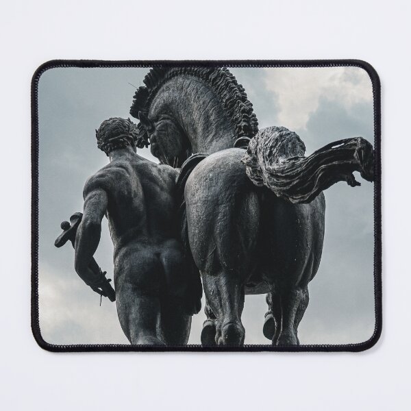 Item preview, Horse and Youth, Plaça de Catalunya designed and sold by BadWolfStudios.