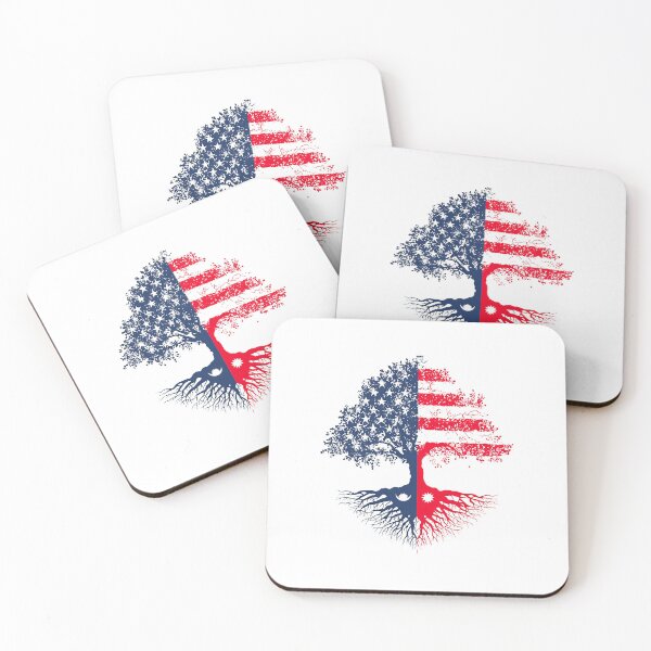 Item preview, Nepali Root American Flag Tree | Proud Nepali in USA Design designed and sold by Iconic Inks.