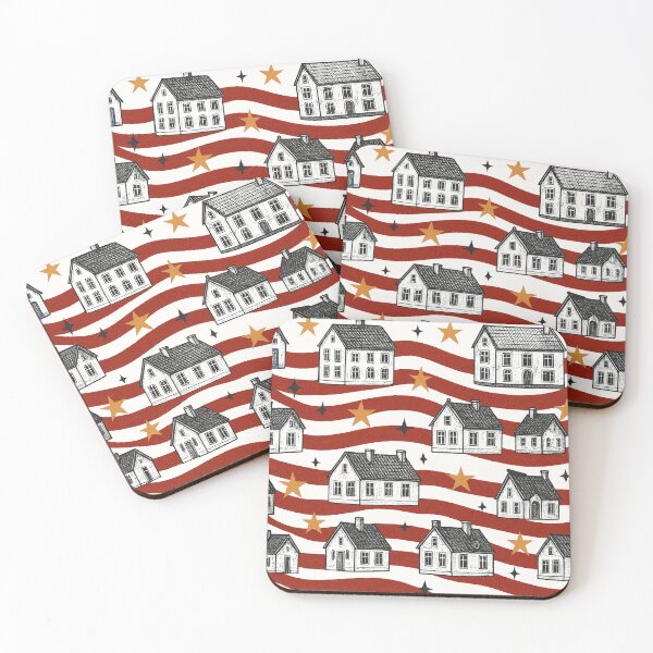 Item preview, Houses, stripes and starlight designed and sold by Sigtrix.