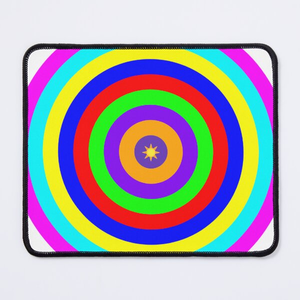 Item preview, Cosmic Rainbow Mandala: Vibrant Concentric Star Burst designed and sold by Faali950.