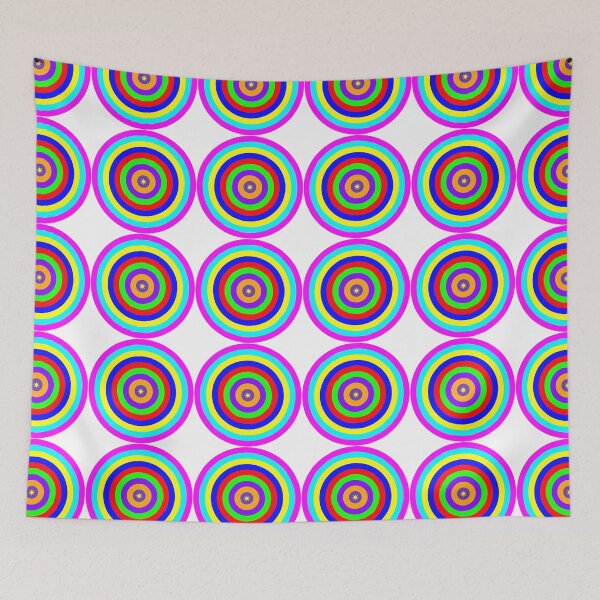 Item preview, Cosmic Rainbow Mandala: Vibrant Concentric Star Burst designed and sold by Faali950.