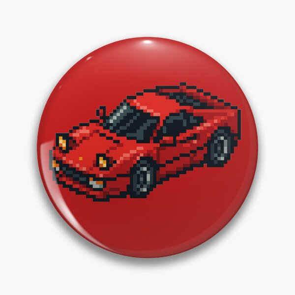 Item preview, Retro style red sports car pixel art designed and sold by arteopolis.