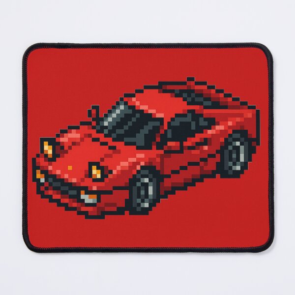 Item preview, Retro style red sports car pixel art designed and sold by arteopolis.