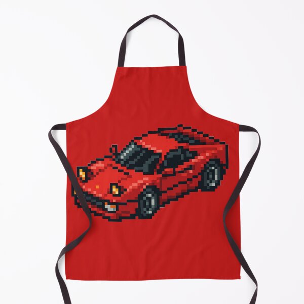 Item preview, Retro style red sports car pixel art designed and sold by arteopolis.