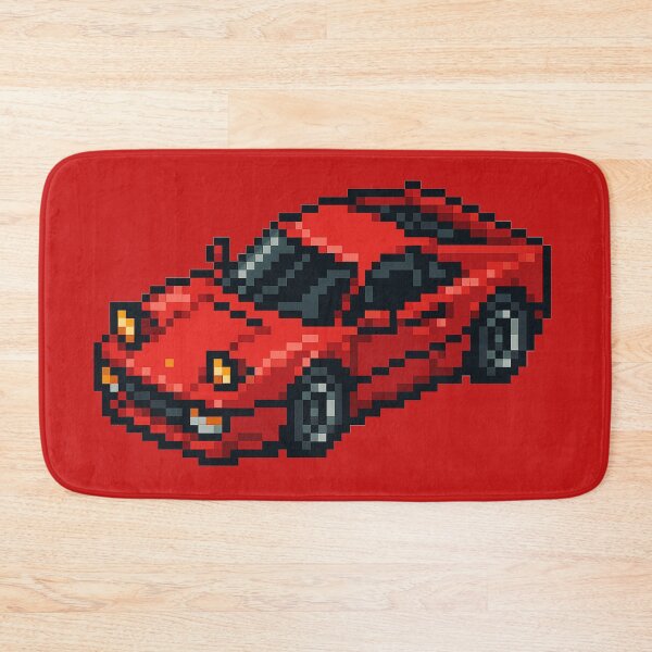 Item preview, Retro style red sports car pixel art designed and sold by arteopolis.