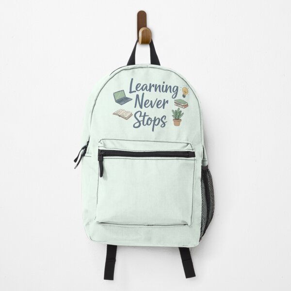 Item preview, Learning Never Stops – Motivational Education Quote Design designed and sold by Amr Darwish Graphic designer.