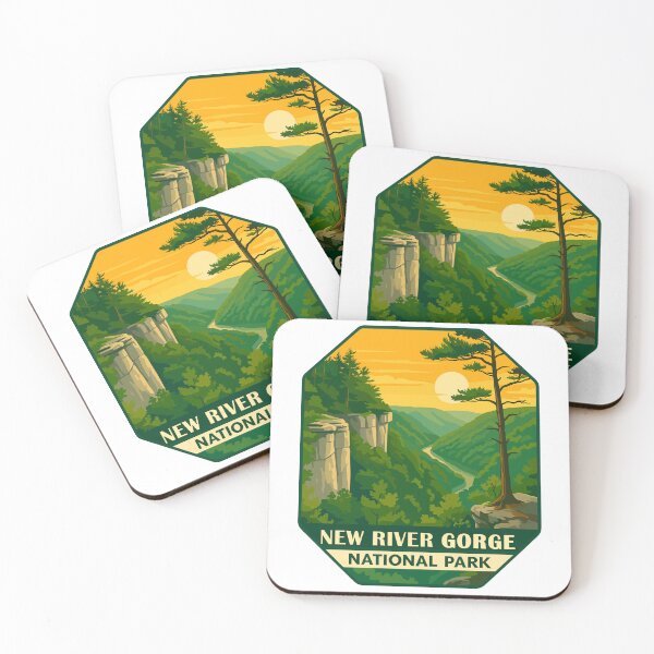 Item preview, New River Gorge National Park Retro Bridge Sticker designed and sold by Ismeal Von.