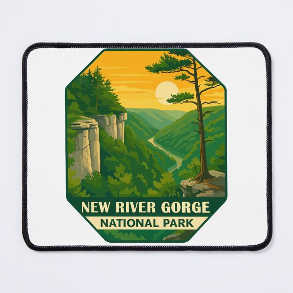 Item preview, New River Gorge National Park Retro Bridge Sticker designed and sold by Ismeal Von.