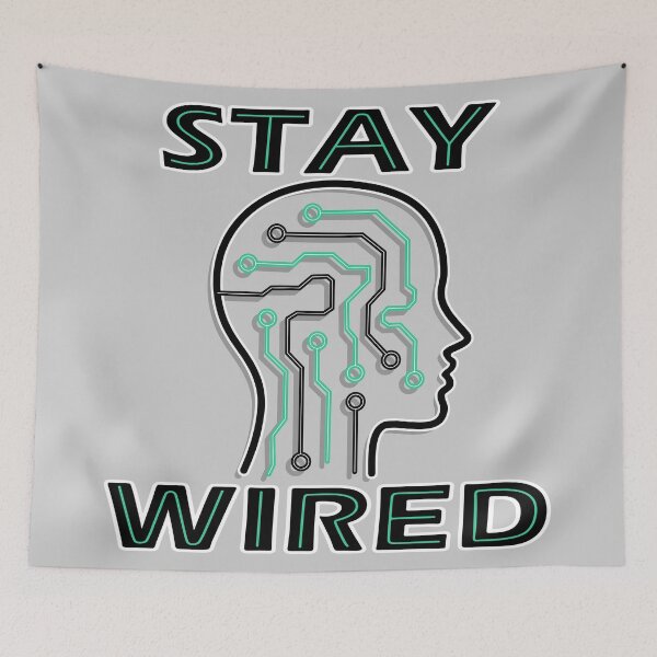 Item preview, STAY WIRED brain connections  designed and sold by BluedarkArt.