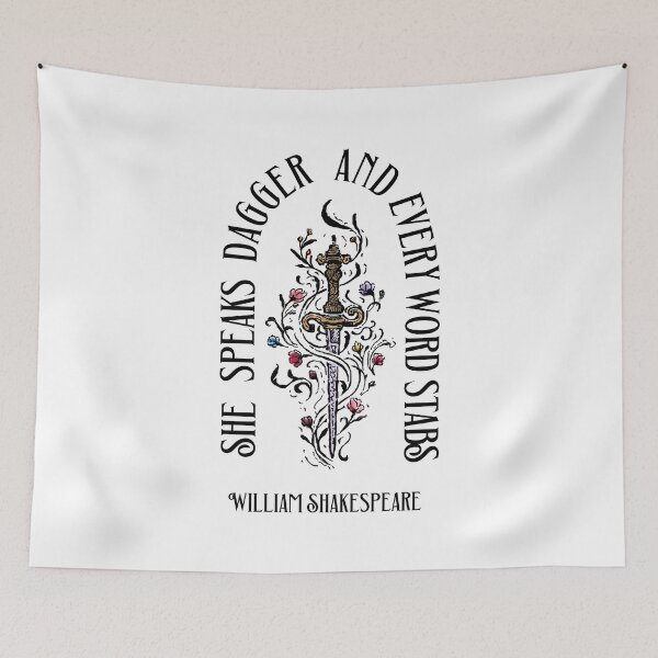 Item preview, She speaks dagger, and every word stabs. designed and sold by witchlingart.