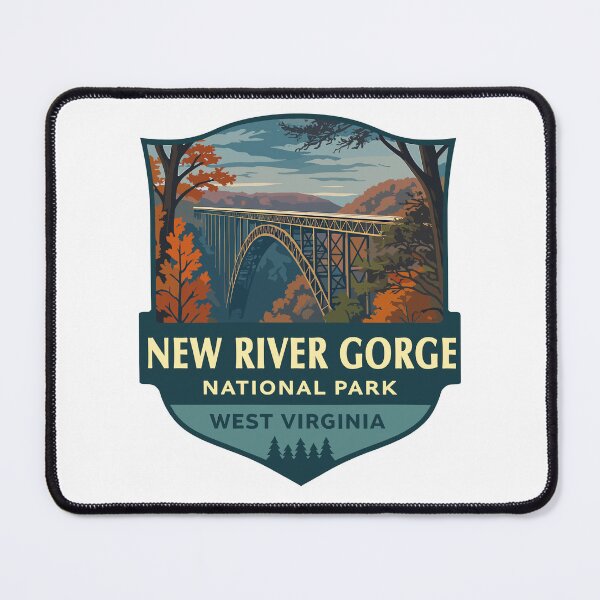 Item preview, New River Gorge National Park Retro Bridge Sticker designed and sold by Ismeal Von.