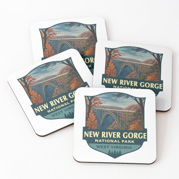 Item preview, New River Gorge National Park Retro Bridge Sticker designed and sold by Ismeal Von.