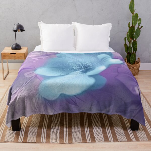 Item preview, Dreamy Blue and Purple Floral Art – Soft Pastel Botanical Design designed and sold by PaintbrushPlace.