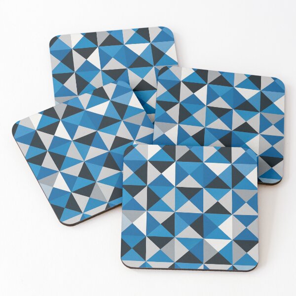 Item preview, Geometric clarity in blue designed and sold by Sigtrix.