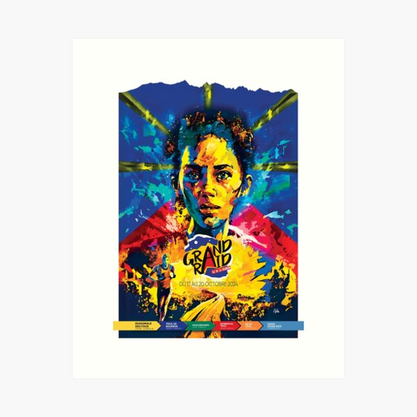 Item preview, Grand Raid de La Réunion 2024 | Collector's Poster designed and sold by MickaDigitPaint.