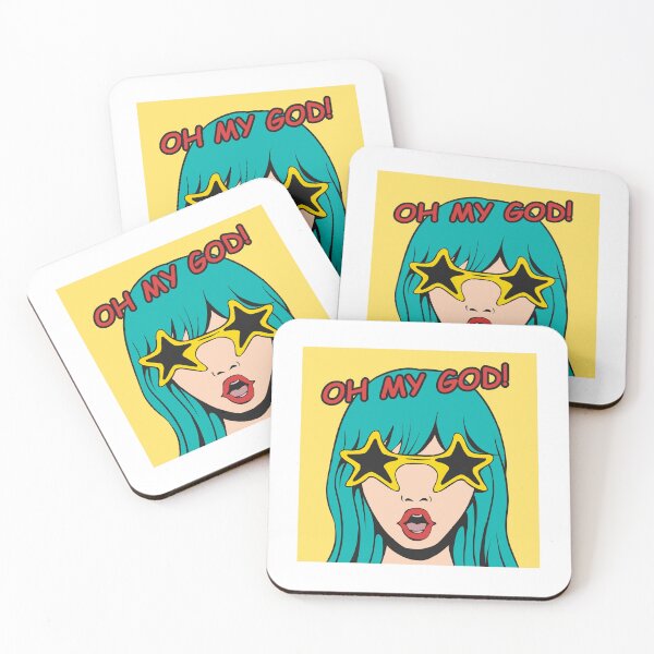 Item preview, Oh My God Girl With Sunglasses Pop Art designed and sold by Pixel & Petal.