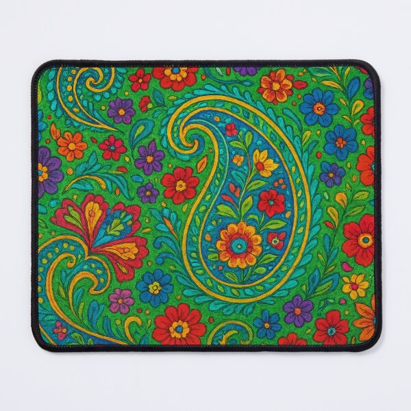 Item preview, Paisley floral splendor in color swirls designed and sold by Sigtrix.