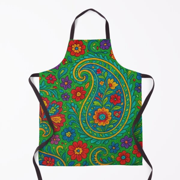 Item preview, Paisley floral splendor in color swirls designed and sold by Sigtrix.