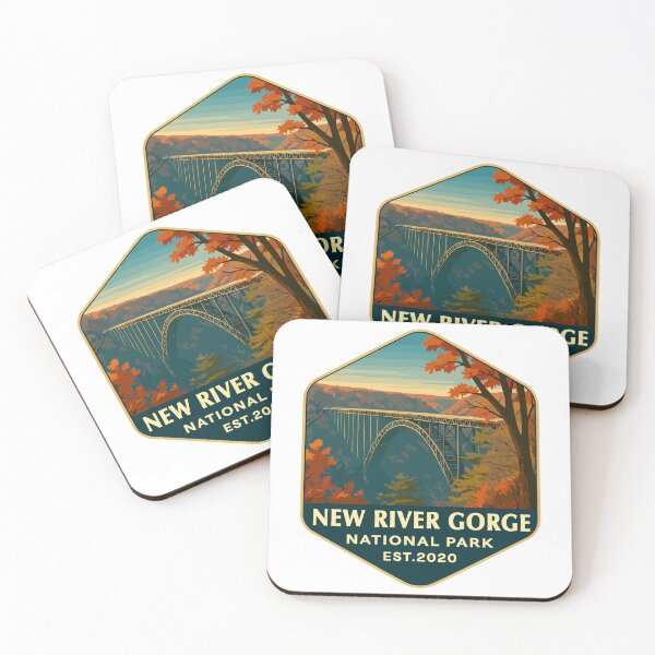 Item preview, New River Gorge National Park Retro Bridge Sticker designed and sold by Ismeal Von.