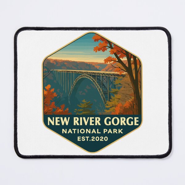 Item preview, New River Gorge National Park Retro Bridge Sticker designed and sold by Ismeal Von.