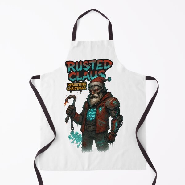 Item preview, Rusted Claus – Cyberpunk Santa Rebooting Christmas | Graffiti Mecha Holiday Design designed and sold by Snackwear Apparel.