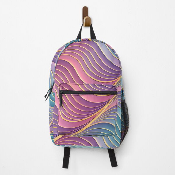 Item preview, Holographic 3D Waves Illusion | Seamless Futuristic Gradient Pattern designed and sold by SaicoGN.