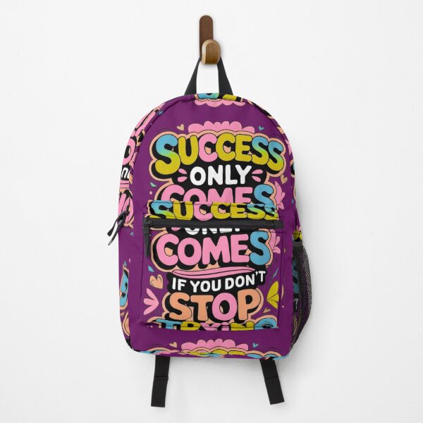 Item preview, Success Only Comes If You Don’t Stop Trying – Motivational Quote Poster designed and sold by Kruti Collection.