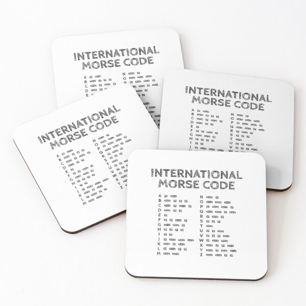 Item preview, Morse Code Alphabet - Translator Chart Black Edition designed and sold by AnnSign.