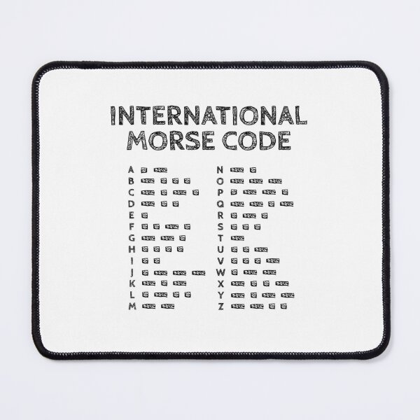 Item preview, Morse Code Alphabet - Translator Chart Black Edition designed and sold by AnnSign.