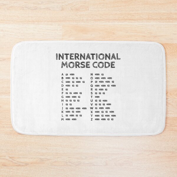 Item preview, Morse Code Alphabet - Translator Chart Black Edition designed and sold by AnnSign.