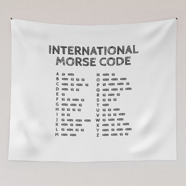 Item preview, Morse Code Alphabet - Translator Chart Black Edition designed and sold by AnnSign.
