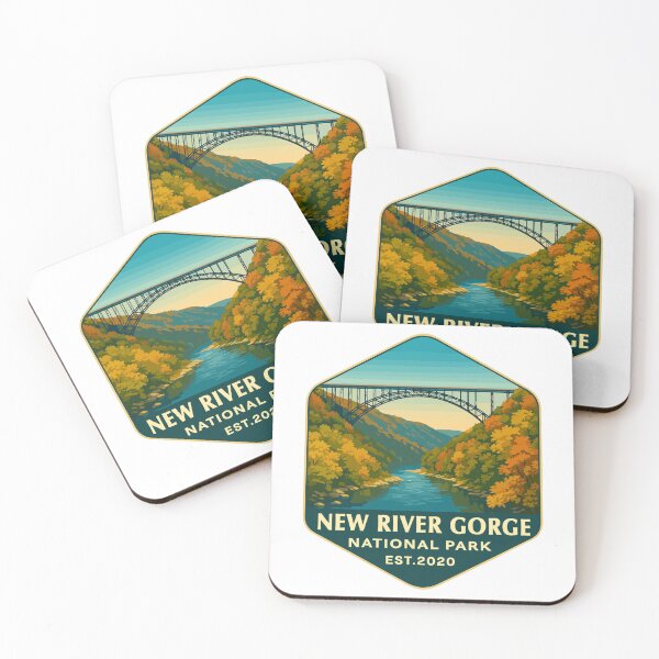 Item preview, New River Gorge National Park Retro Bridge Sticker designed and sold by Ismeal Von.