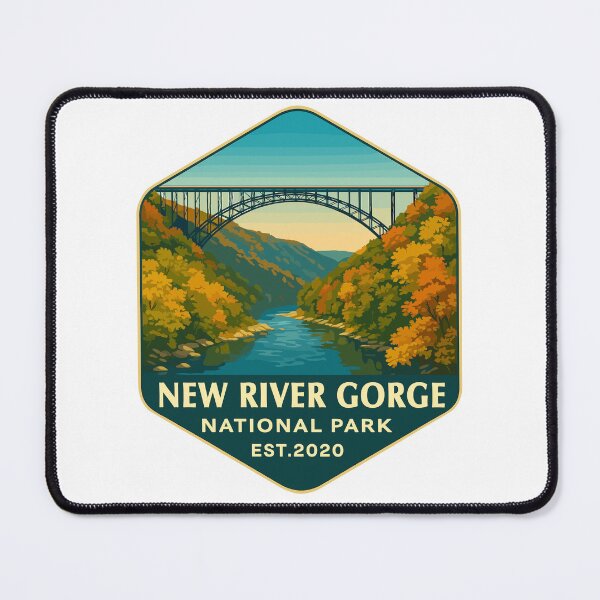 Item preview, New River Gorge National Park Retro Bridge Sticker designed and sold by Ismeal Von.