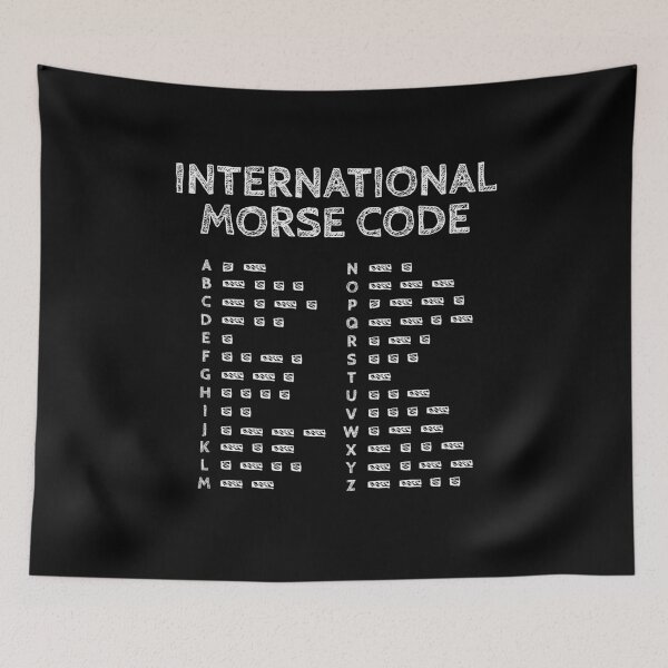 Item preview, Morse Code Alphabet - Translator Chart White Edition designed and sold by AnnSign.