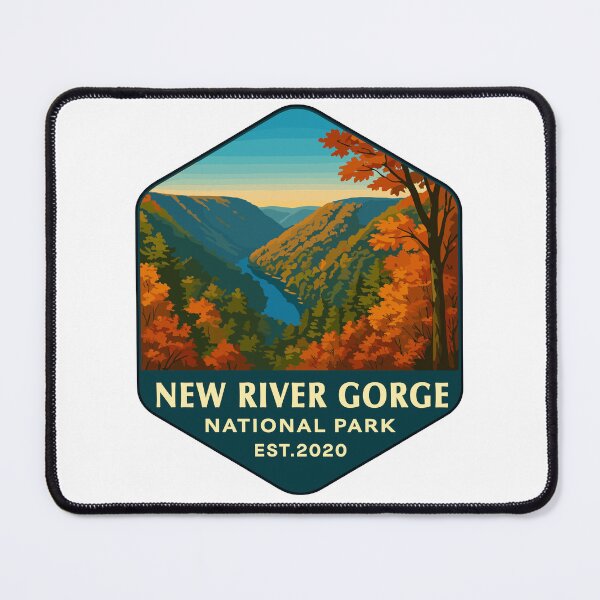 Item preview, New River Gorge National Park Retro Bridge Sticker designed and sold by Ismeal Von.