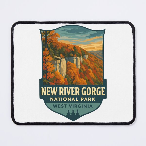 Item preview, New River Gorge National Park Retro Bridge Sticker designed and sold by Ismeal Von.