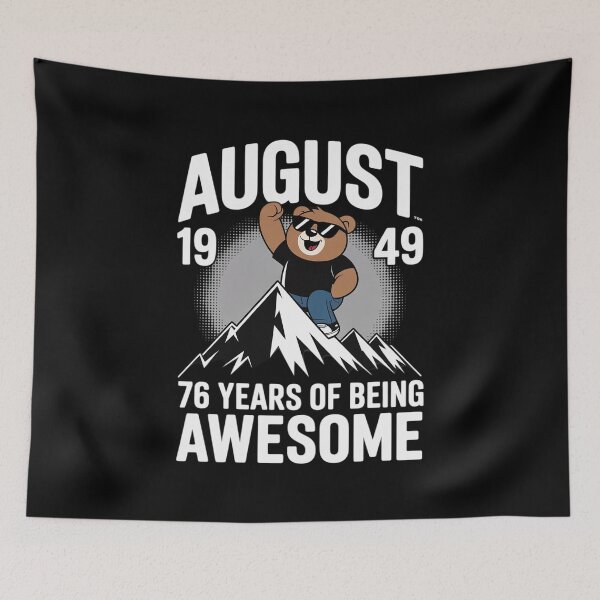Item preview, 76th Birthday Bear Legends August 1949 76 Years Old For Me  designed and sold by HuValverdeArt.