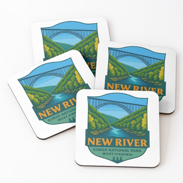 Item preview, New River Gorge National Park Retro Bridge Sticker designed and sold by Ismeal Von.