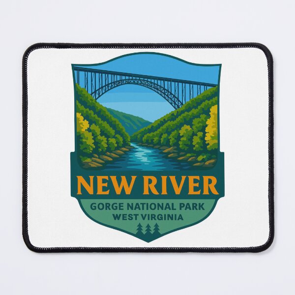 Item preview, New River Gorge National Park Retro Bridge Sticker designed and sold by Ismeal Von.