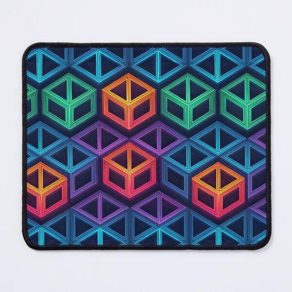 Item preview, Colorful Prism 3D Geometric Pattern | Seamless Futuristic Optical Illusion designed and sold by SaicoGN.