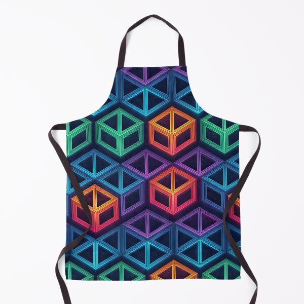 Item preview, Colorful Prism 3D Geometric Pattern | Seamless Futuristic Optical Illusion designed and sold by SaicoGN.
