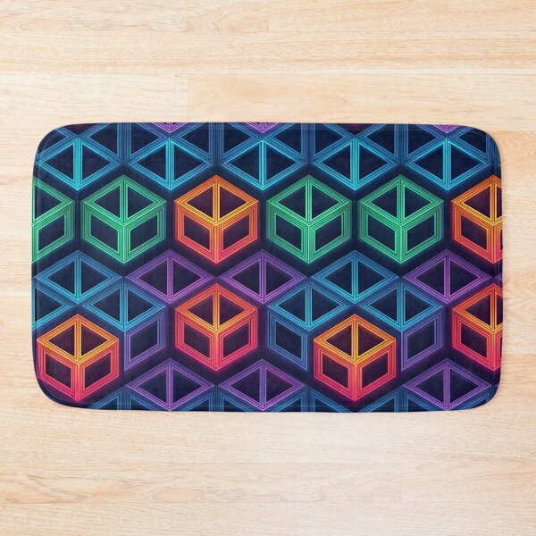 Item preview, Colorful Prism 3D Geometric Pattern | Seamless Futuristic Optical Illusion designed and sold by SaicoGN.
