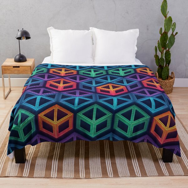 Item preview, Colorful Prism 3D Geometric Pattern | Seamless Futuristic Optical Illusion designed and sold by SaicoGN.