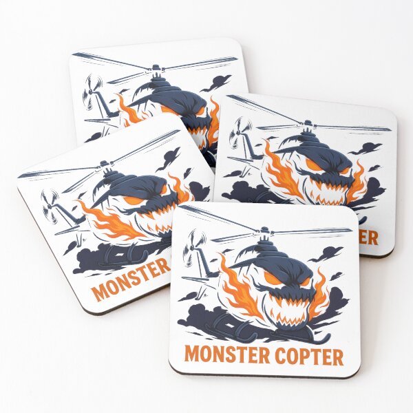 Item preview, Monster Copter – Fiery Anime Helicopter Beast designed and sold by GlowAIDesigns.