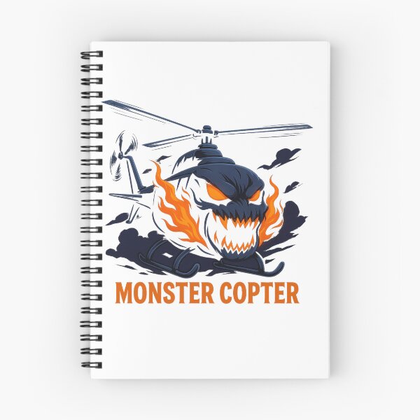 Item preview, Monster Copter – Fiery Anime Helicopter Beast designed and sold by GlowAIDesigns.