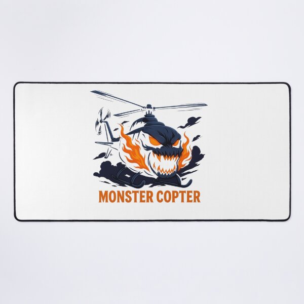 Item preview, Monster Copter – Fiery Anime Helicopter Beast designed and sold by GlowAIDesigns.