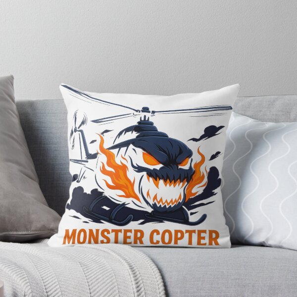 Item preview, Monster Copter – Fiery Anime Helicopter Beast designed and sold by GlowAIDesigns.