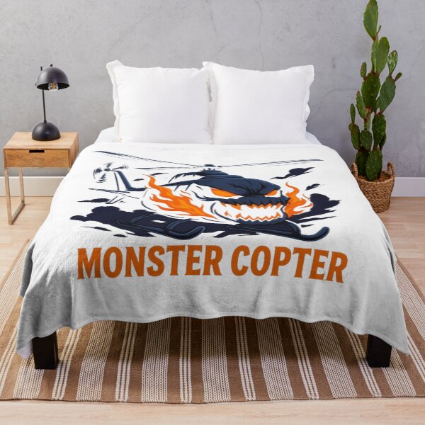 Item preview, Monster Copter – Fiery Anime Helicopter Beast designed and sold by GlowAIDesigns.